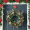Glitzhome® 14" Christmas Metal Snowflake & Poinsettia Wreath Hanger Set